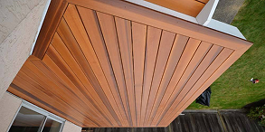 Natural cedar deck boards installed by Iconic Upscale — outdoor carpentry Houston Texas