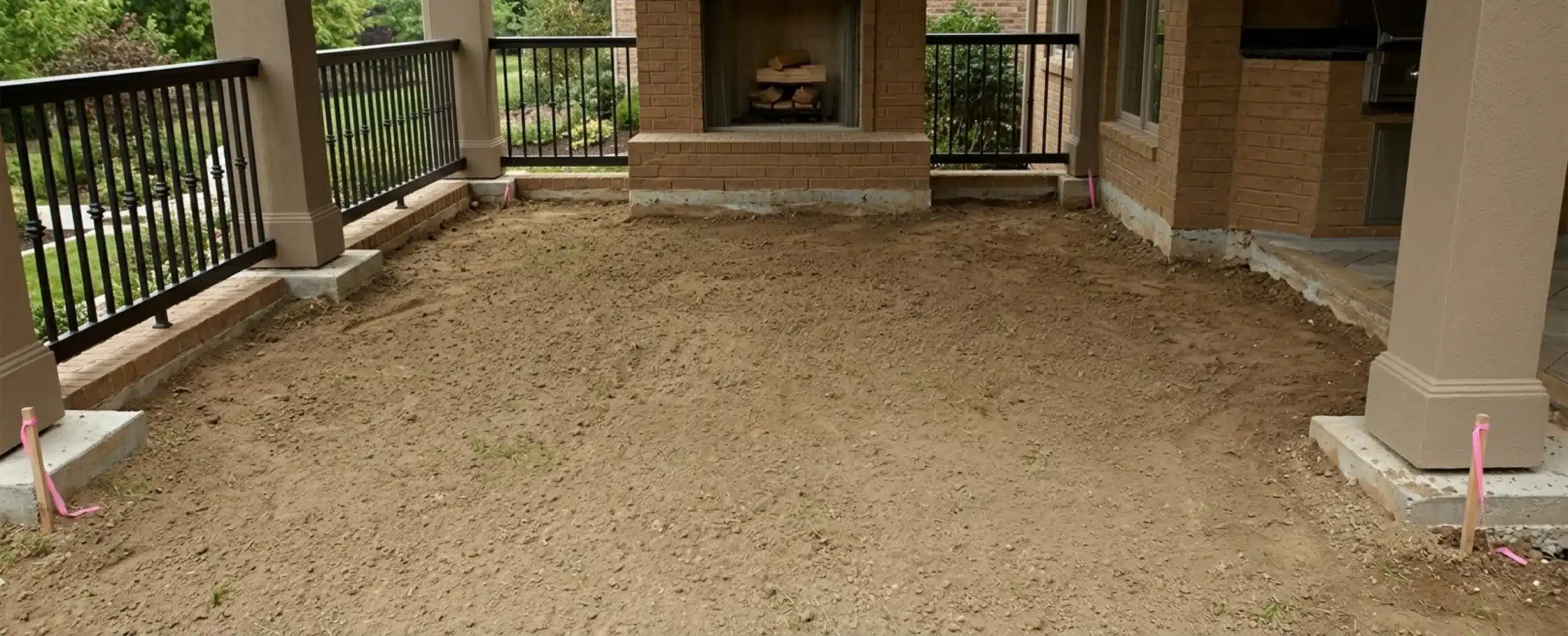 before patio deck