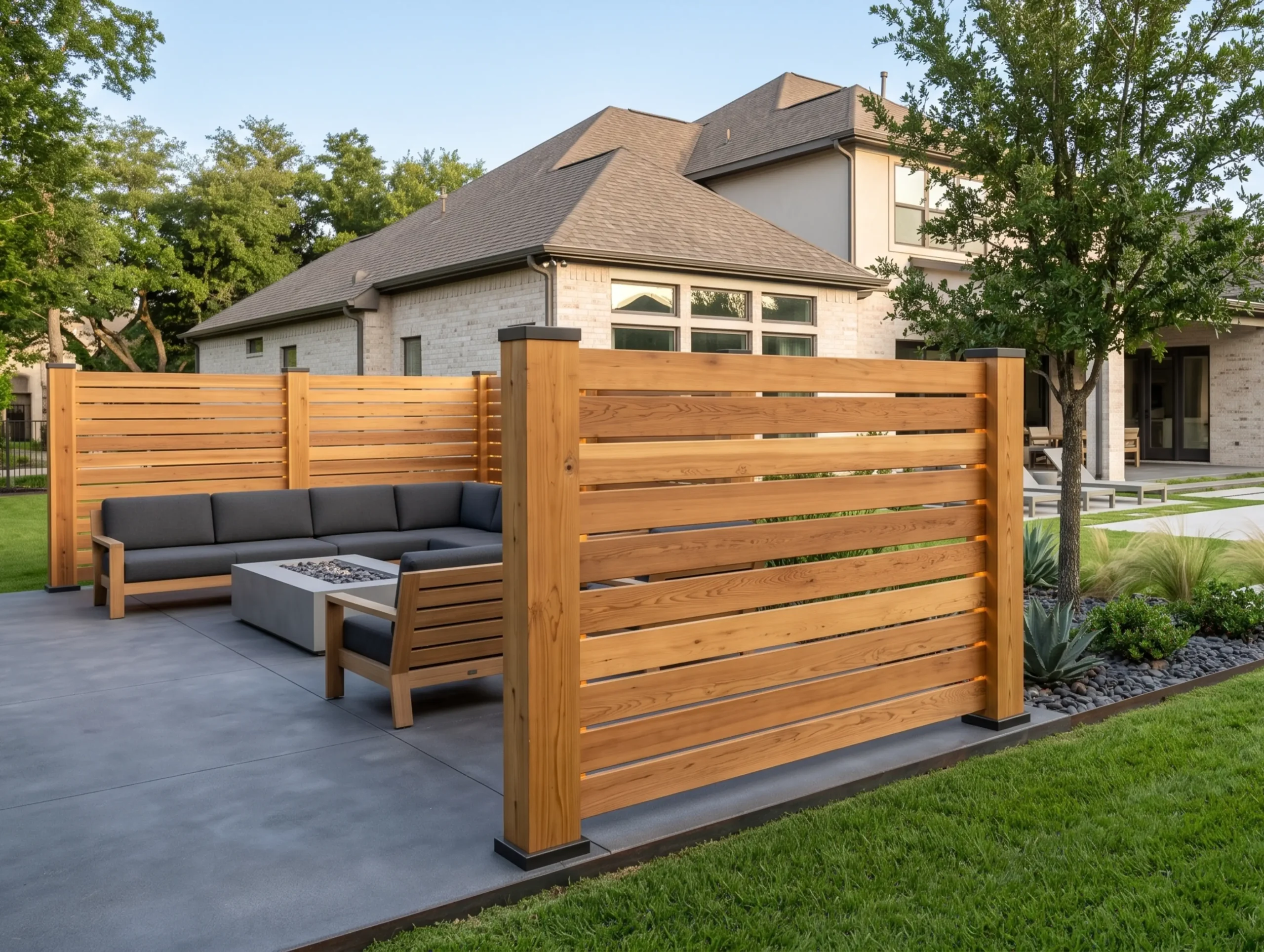premium backyard in a high-end Greater Houston